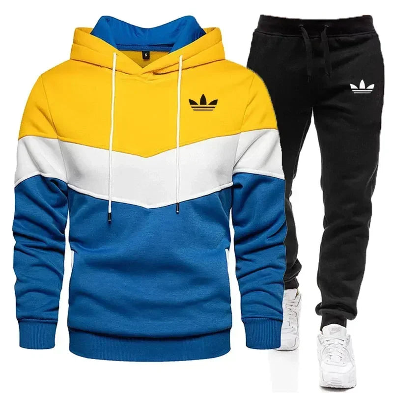 2025 Men's Autumn Winter Hoodie Set | Fashion Jogging Suit with Sweatshirt & Pants